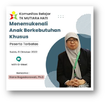 Launching Komunitas Belajar TK Mutiara Hati Bersama Program Magister Program Studi S2 Pendidikan Khusus Fakultas Ilmu Pendidikan Universitas Negeri Jakarta