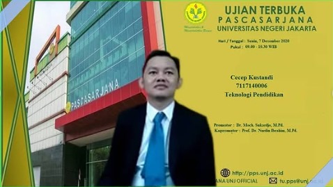 Selamat dan Sukses kepada Dr. Cecep Kustandi, M.Pd atas gelar Doktor yang diperoleh pada Ujian Disertasi Terbuka Program Studi S3 Teknologi Pendidikan FIP UNJ