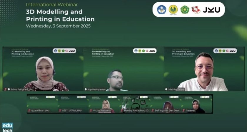 UNJ Gelar Webinar Internasional: 3D Modelling and Printing in Education