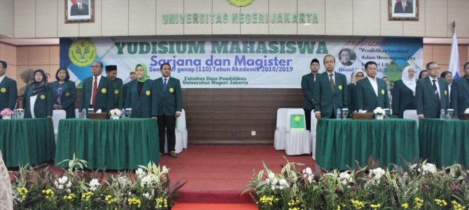 Yudisium Program Sarjana dan Magister Fakultas Ilmu Pendidikan Universitas Negeri Jakarta Semester Genap (110) Tahun Akademik 2018/2019