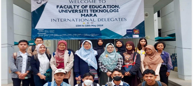 Delegasi Mahasiswa Fakultas Ilmu Pendidikan Universitas Negeri Jakarta mengikuti Opening Ceremony pada Global Wellness Leadership Week (GWLW) di Kampus Puncak Alam, Universiti Teknologi MARA, Malaysia